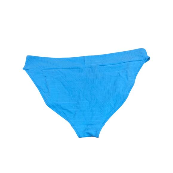 Aerie 2XL Women's Sailor Mid Rise Baby Blue Bikini Bottom Cruise Beach Pool Lake - Picture 3 of 5